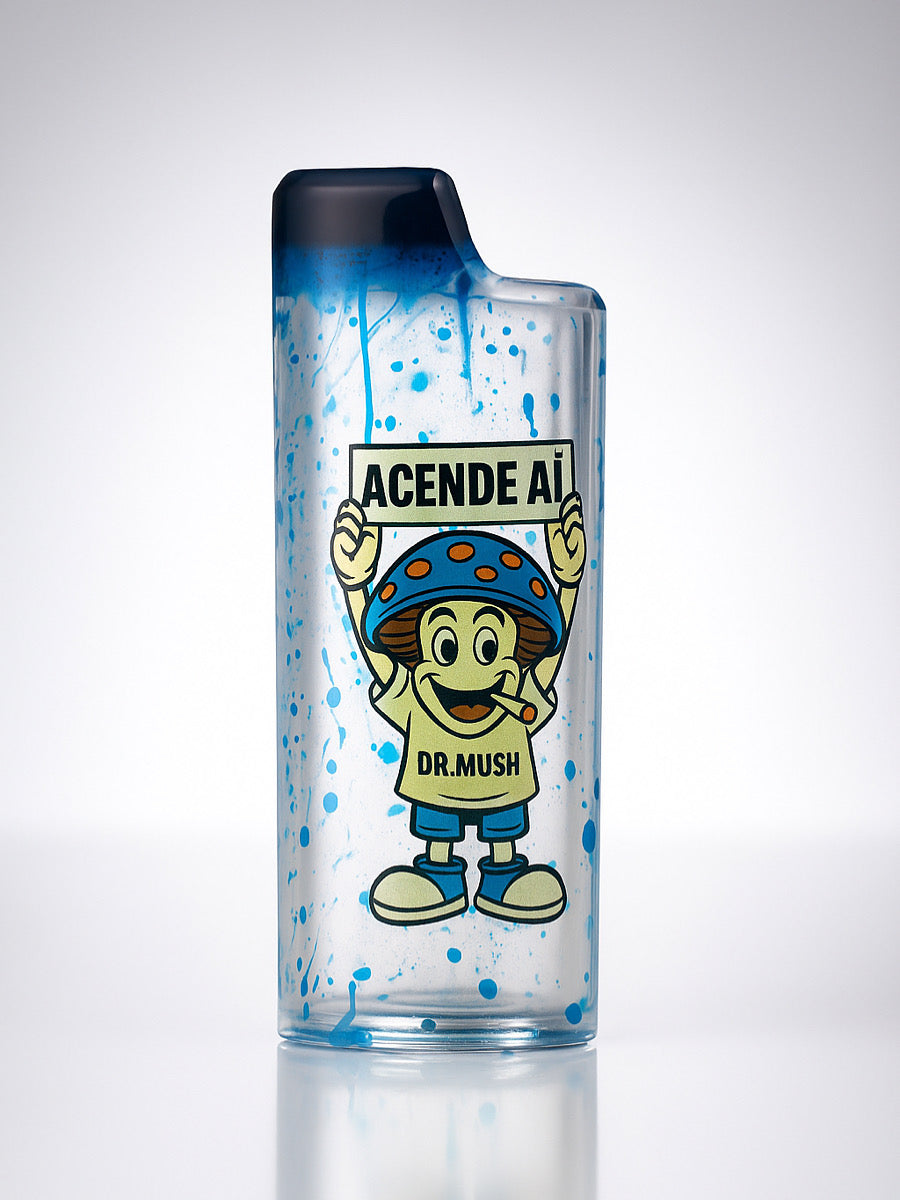 Porta Bic "Acende Aí" - Resina Cristalina