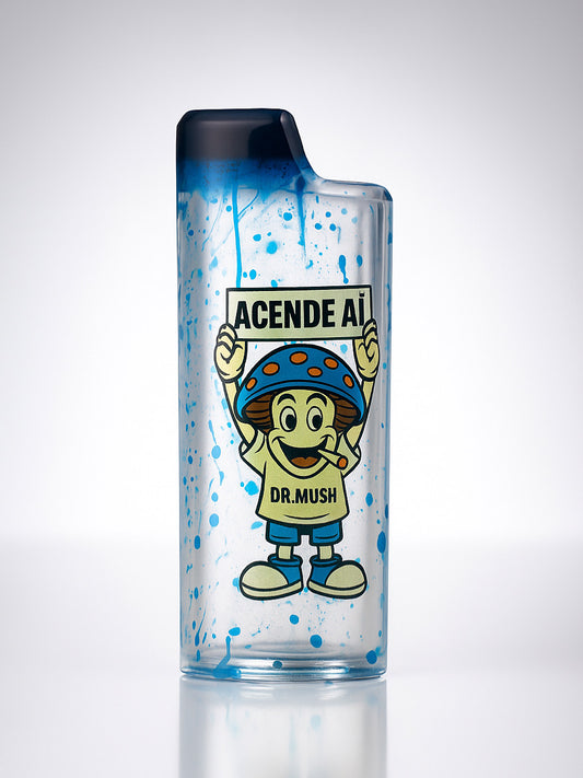 Porta Bic "Acende Aí" - Resina Cristalina